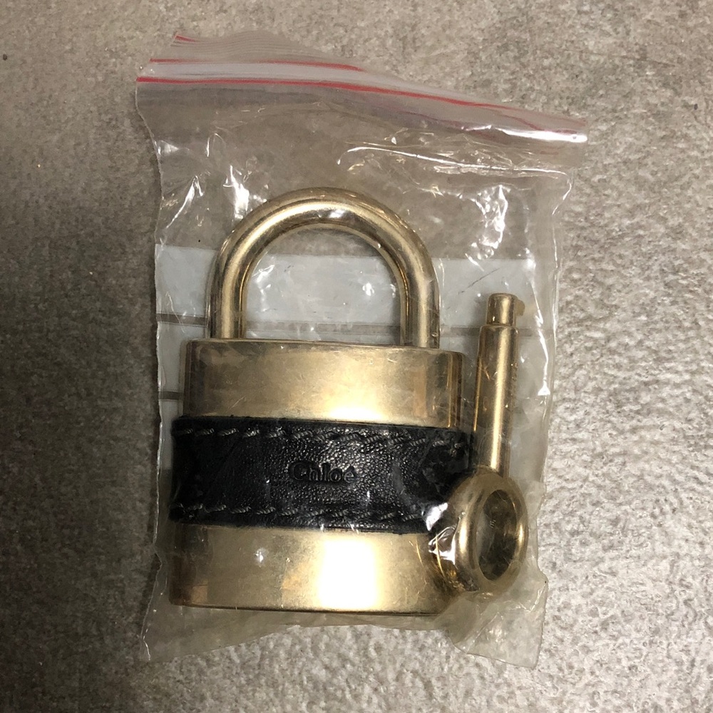 Chloé Gold and Black Padlock